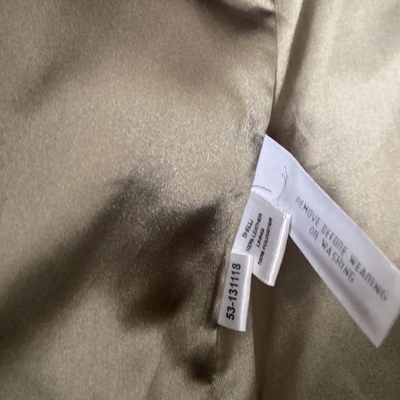 Ann Taylor new no tags suede jacket in celery green sz 14 - Picture 7 of 7